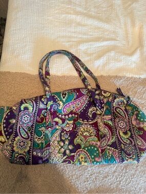 Vintage Vera Bradley Large Weekender Duffle in Heather